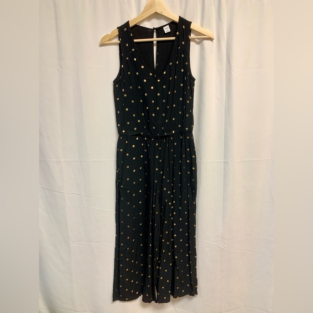 Old Navy gold polka dot jumpsuit